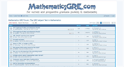 Desktop Screenshot of mathematicsgre.com